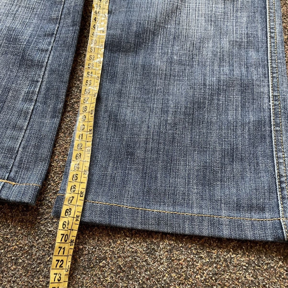 Vintage Y2K Baggy Flared Distressed Jeans Multi Pocket Skater Swag Size 32" / US 10 / IT 46 - 8 Thumbnail