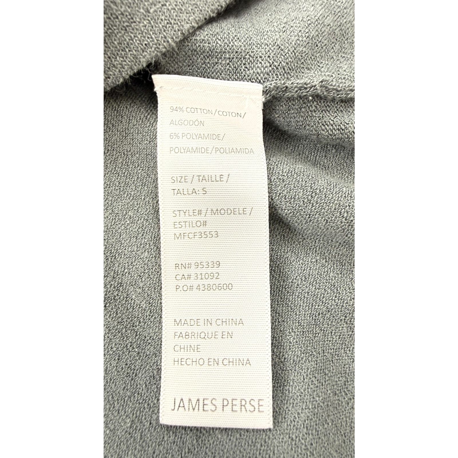 James Perse James Perse Polo Shirt Mens 2XL Gray Jersey Cotton Blend Casual Short Sleeve Shirt Mens 2XL Gray Polo Size US XXL / EU 58 / 5 - 5 Thumbnail