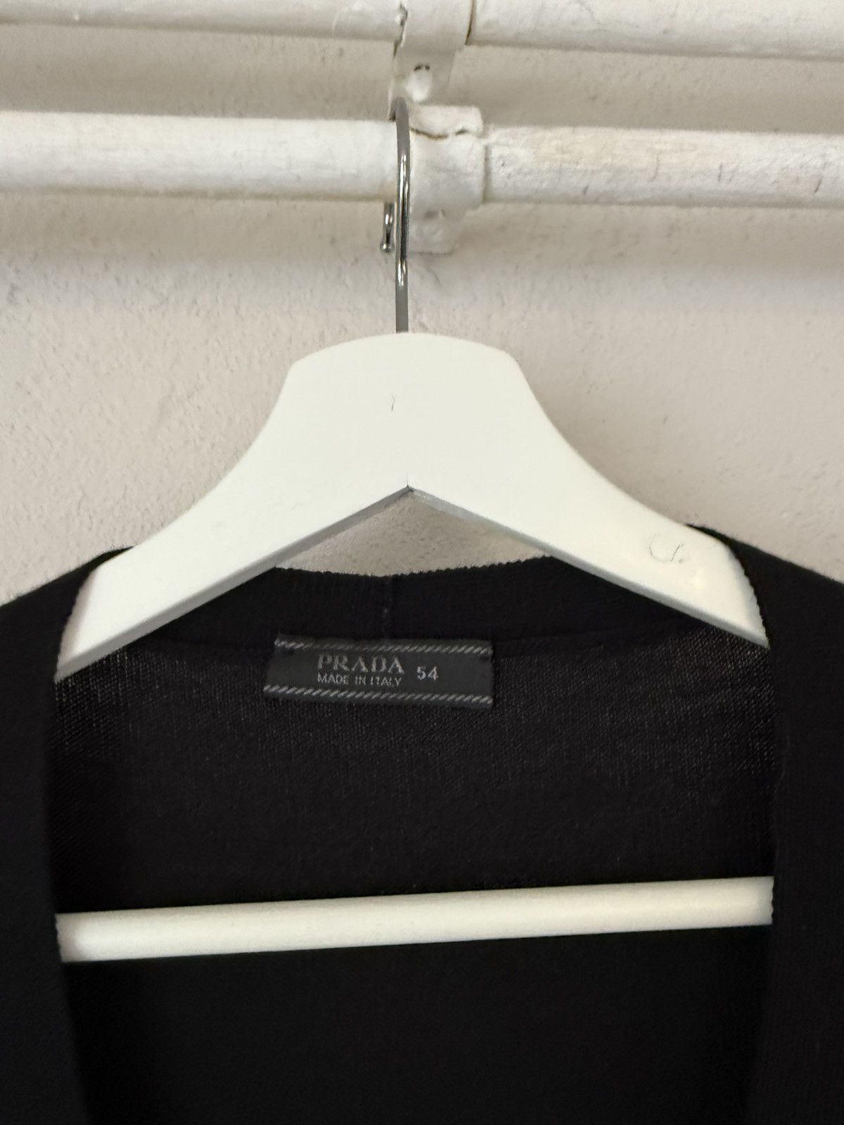 Prada Prada Black Wool Cardigan – Made in Italy, Size 54 Size US L / EU 52-54 / 3 - 2 Thumbnail
