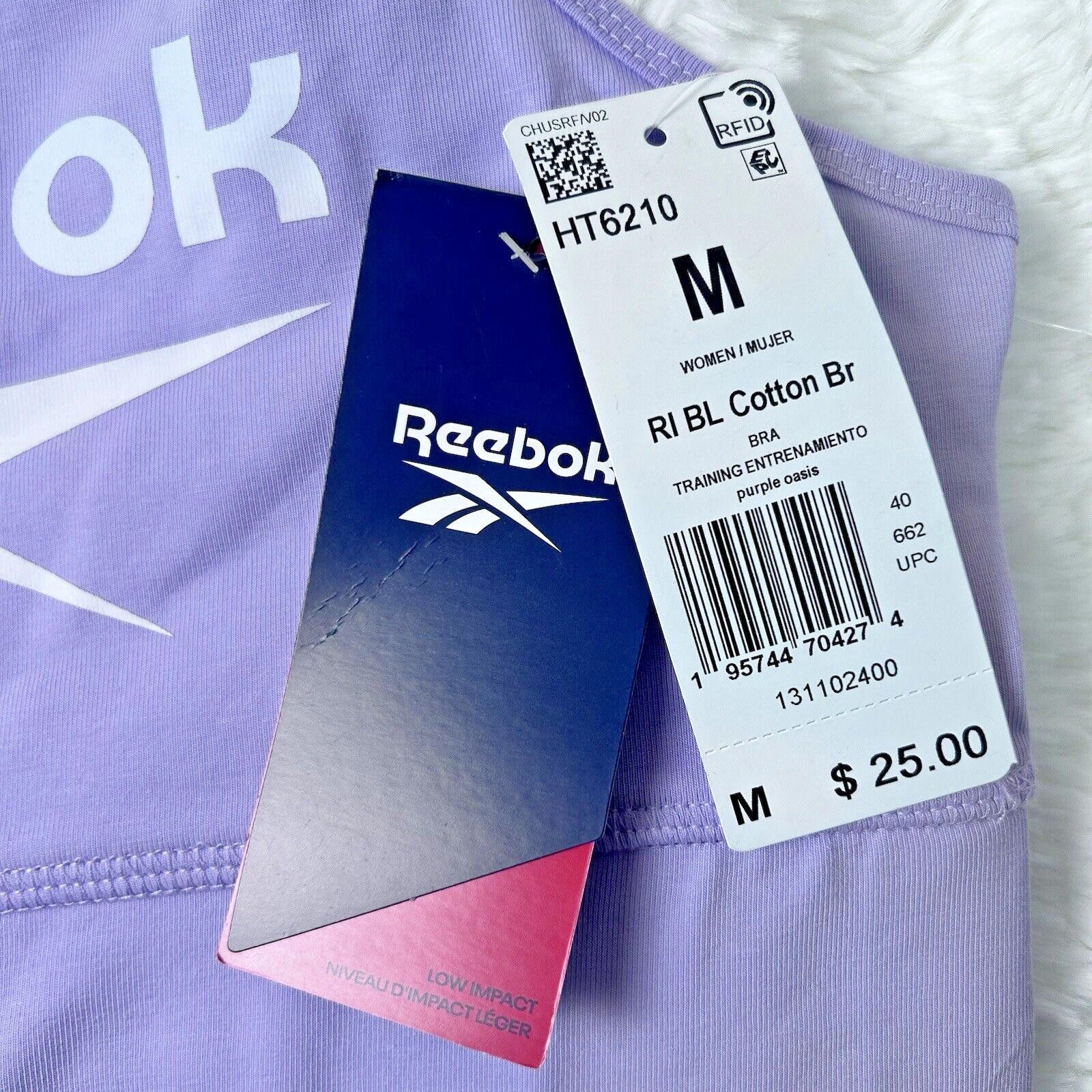 Reebok Reebok Women's Identity Sports Bra Lavender Purple Women's M Size ONE SIZE - 5 Thumbnail