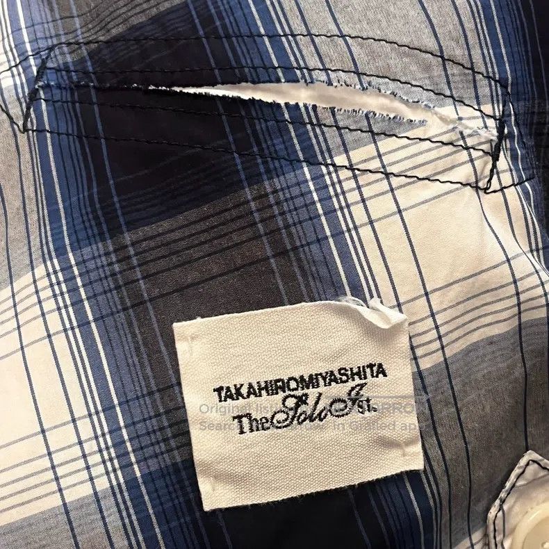 Takahiromiyashita The Soloist. Plaid suit jacket