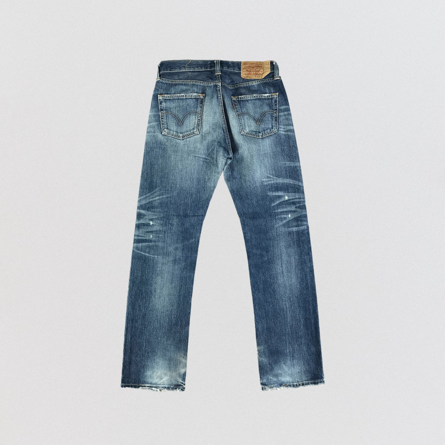 Levi's Vintage Blue Wash Levis 501 Jeans-JM3313 Size US 31 - 2 Thumbnail