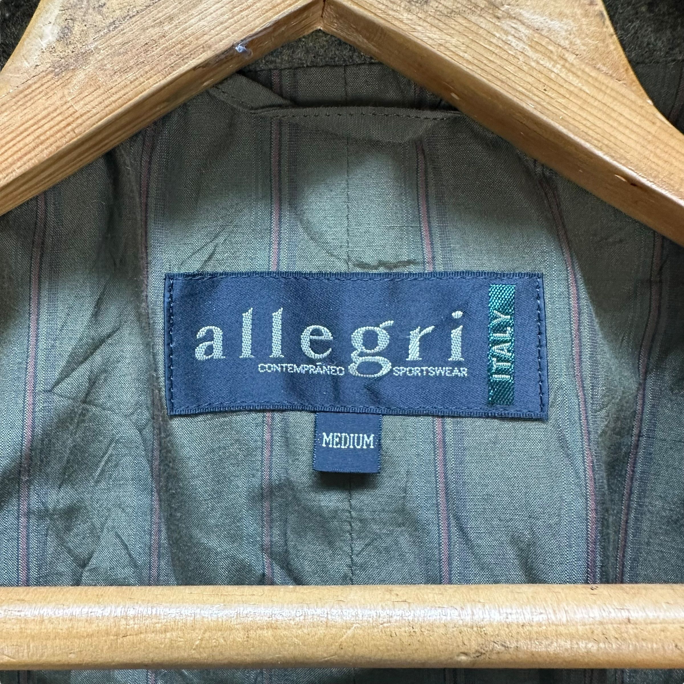 Allegri ALLEGRI Moss Green Wool Casual Jacket #A37-0838 Size US M / EU 48-50 / 2 - 7 Thumbnail