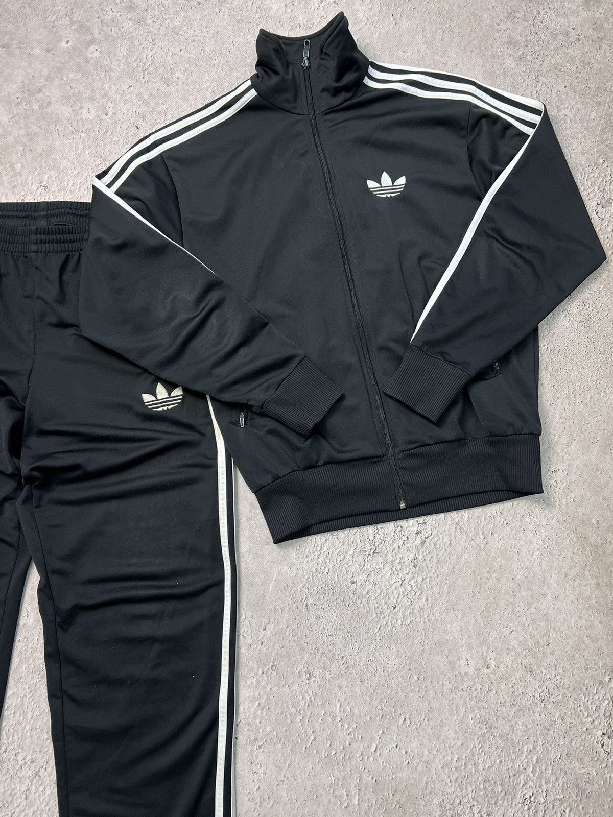 Adidas × Vintage Vintage Adidas Tracksuit Set Track Pants Stripes SIZE S-M Size 40R - 4 Thumbnail