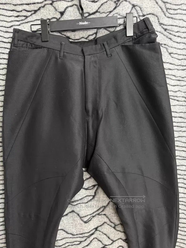 Julius Julius size L Silk and Wool Blended Deconstructed Trousers Size US 27 - 2 Thumbnail