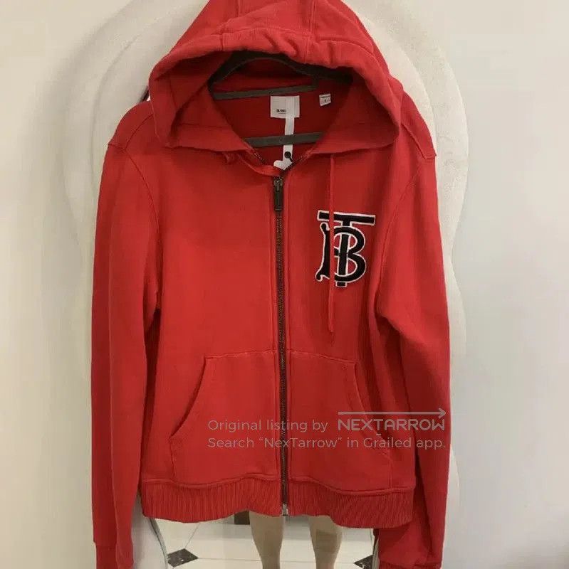 Burberry Burberry Red Cotton Women's Jacket. Size S / US 4 / IT 40 - 1 Thumbnail