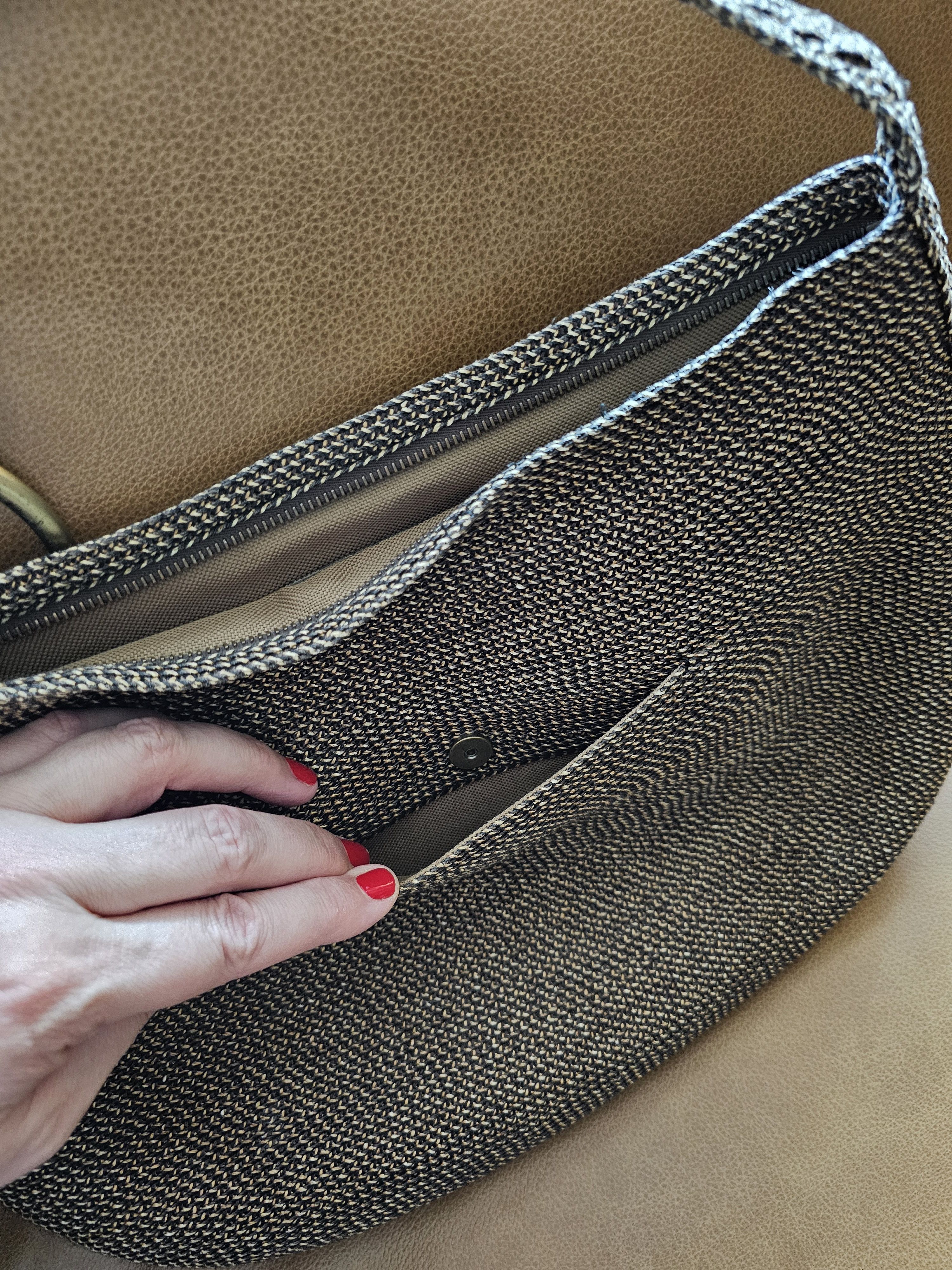 Other Eric Javits New York Black & Tan Shoulder Bag Size ONE SIZE - 3 Thumbnail