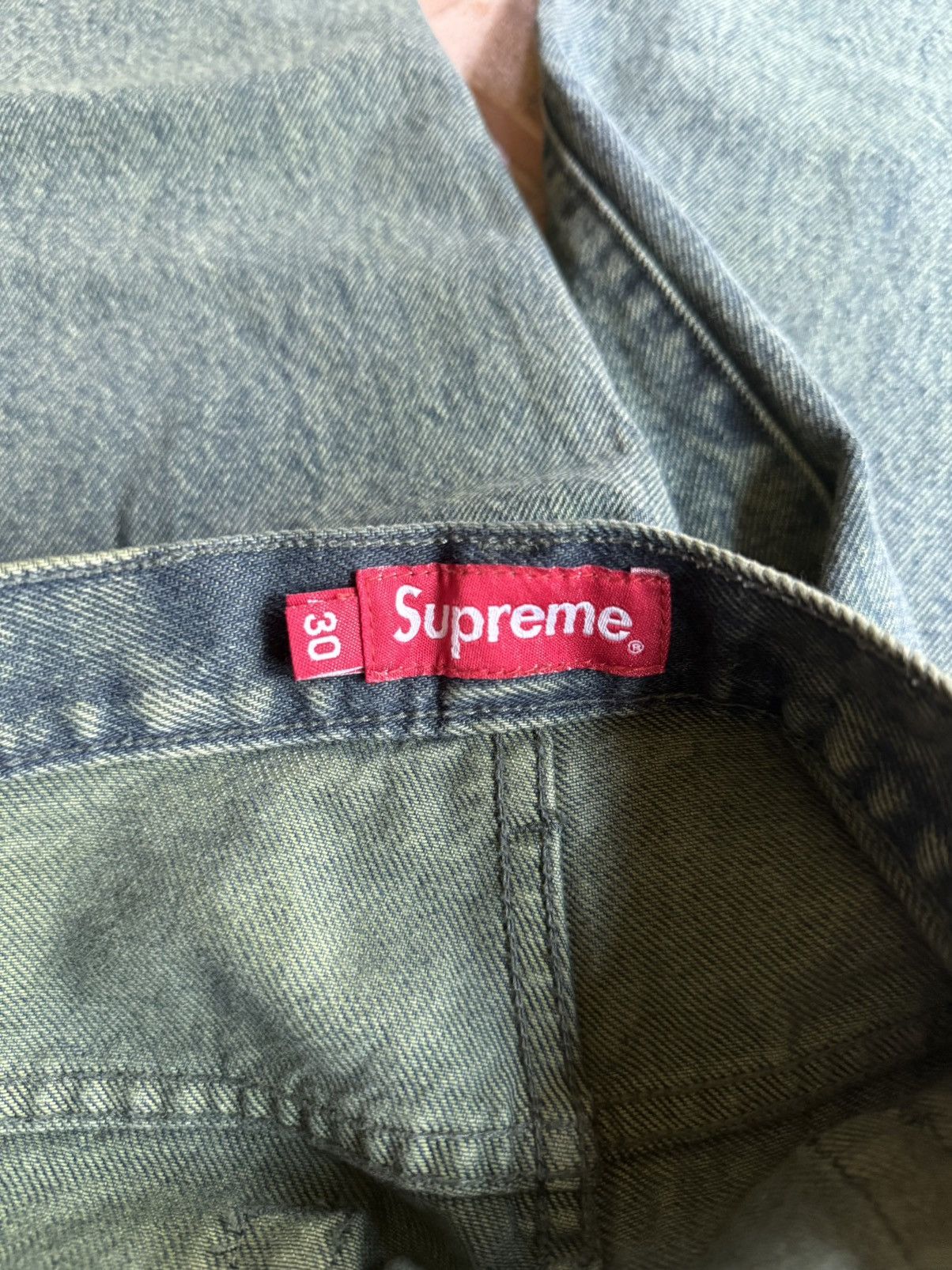 Supreme Supreme Regular Jean 'Overdyed Green' SS2023 Size US 30 / EU 46 - 4 Thumbnail