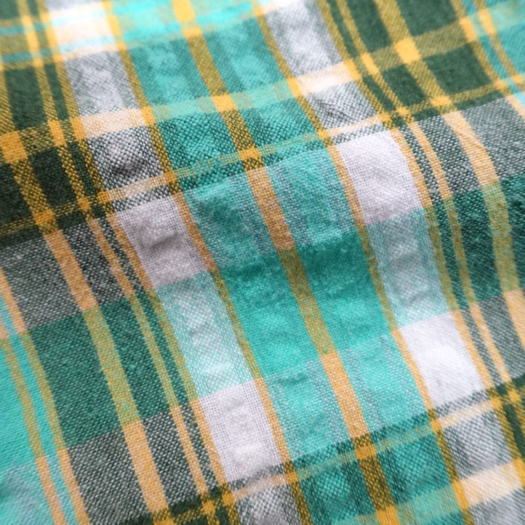 The Territory Ahead VINTAGE Territory Ahead Shirt LT Green Plaid Short Sleeve 100% Cotton Mens Size US L / EU 52-54 / 3 - 6 Thumbnail
