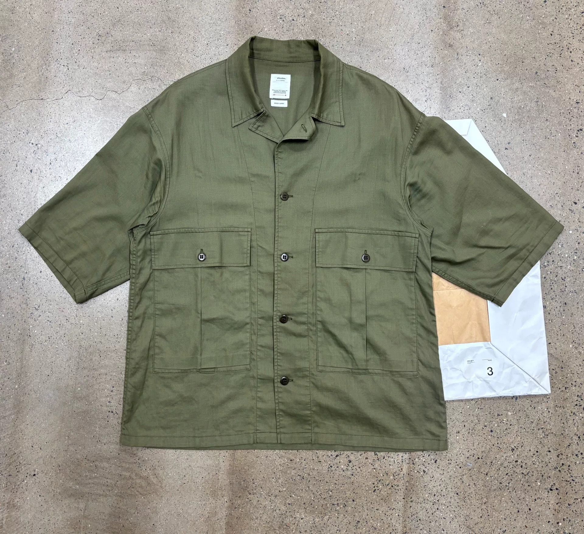 Visvim visvim cornet shirt olive short sleeve jacket Size US M / EU 48-50 / 2 - 2 Thumbnail
