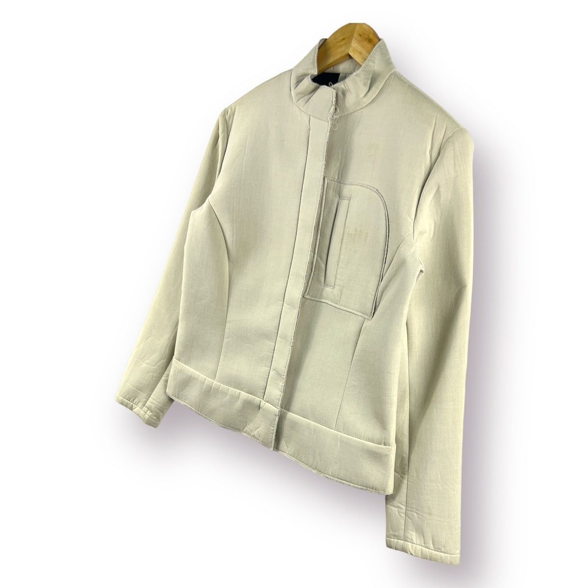 Yohji Yamamoto 🔥 YOHJI YAMAMOTO WXYZ WORK SHOP VISCOSE CROPED JACKET Size XS / US 0-2 / IT 36-38 - 2 Thumbnail
