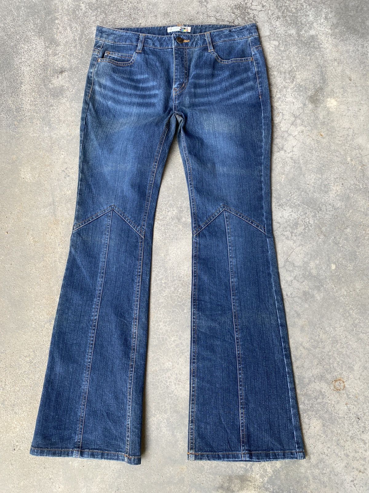 Japanese Brand Vintage sino flare jeans Size 30" / US 8 / IT 44 - 2 Thumbnail