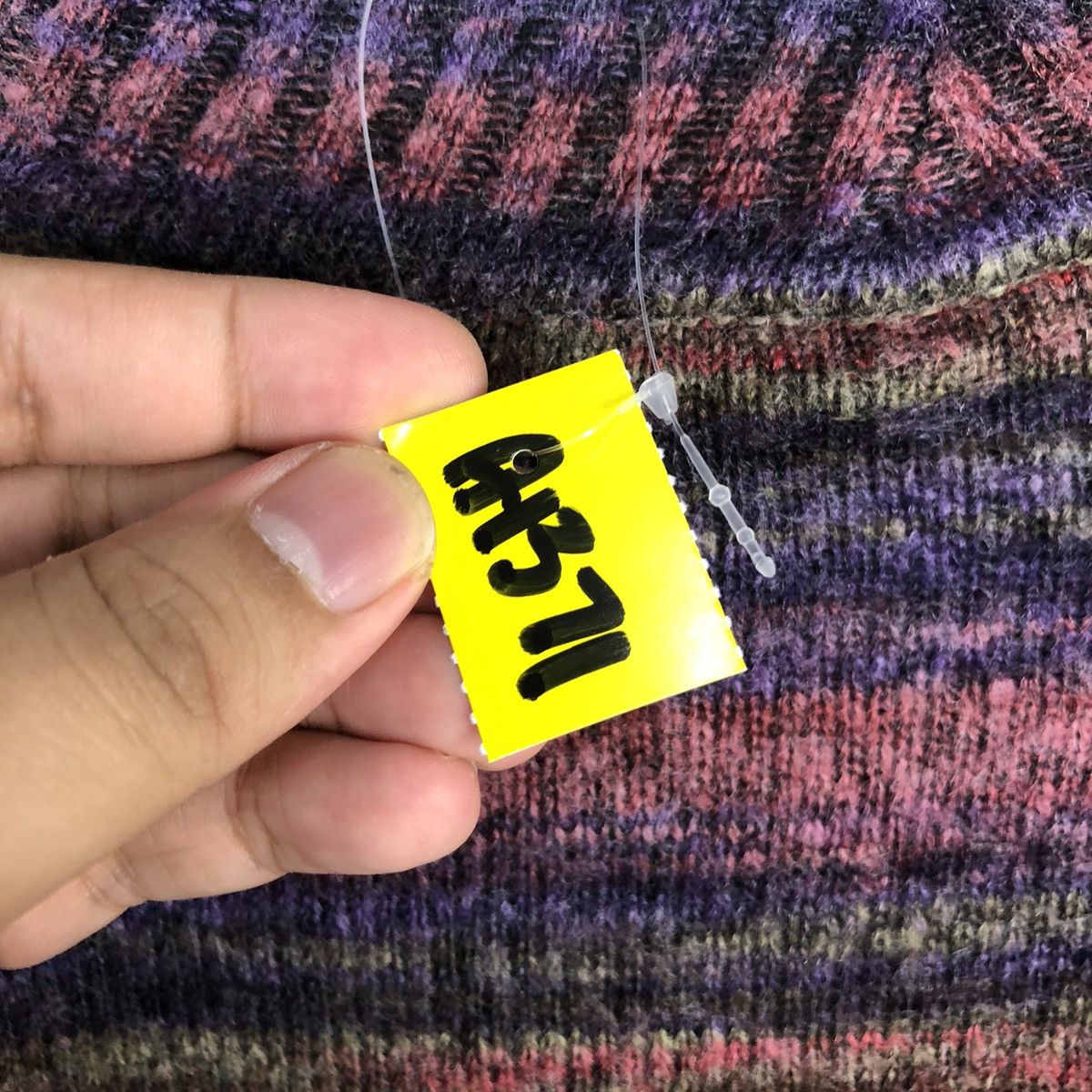 Homespun Knitwear × Japanese Brand Japan vintage rainbow Purple Knitwear #A1371 Size M / US 6-8 / IT 42-44 - 11 Thumbnail