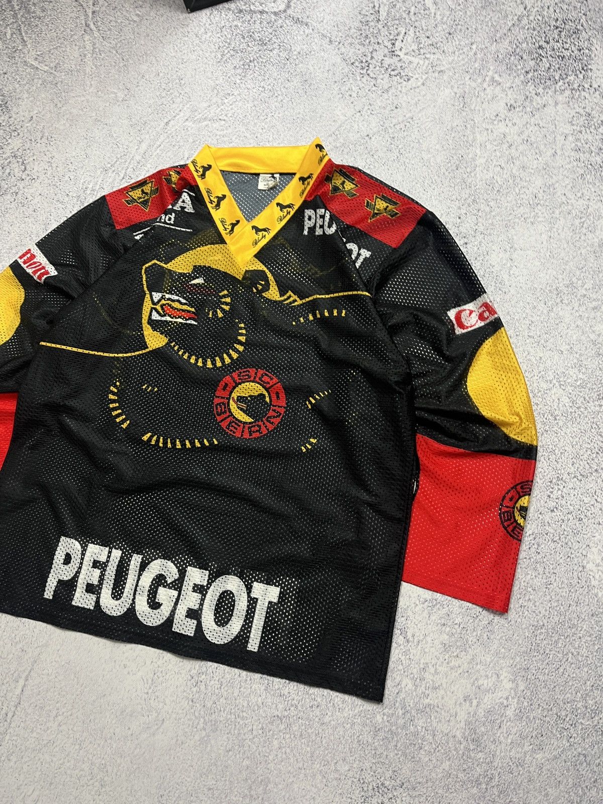Vintage Vintage SC Bern 1995-1996 Hockey Jersey Peugeot Switzerland Size US L / EU 52-54 / 3 - 3 Thumbnail