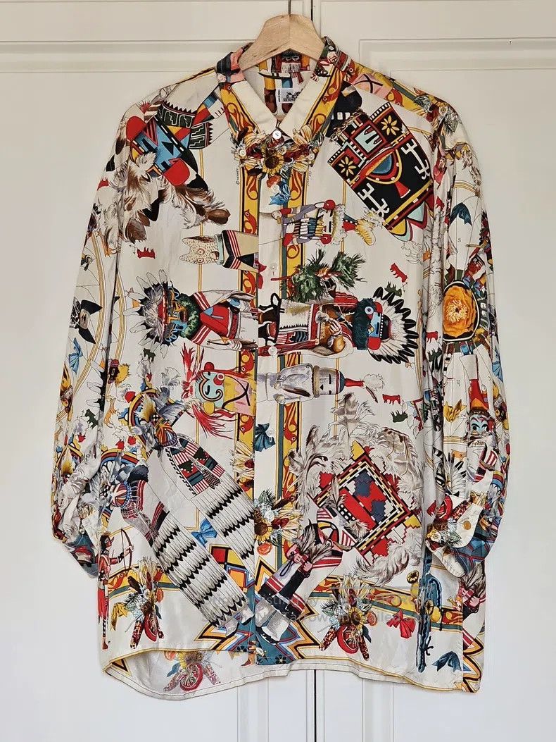 Hermes Hermes Silk shirt Size US S / EU 44-46 / 1 - 1 Thumbnail