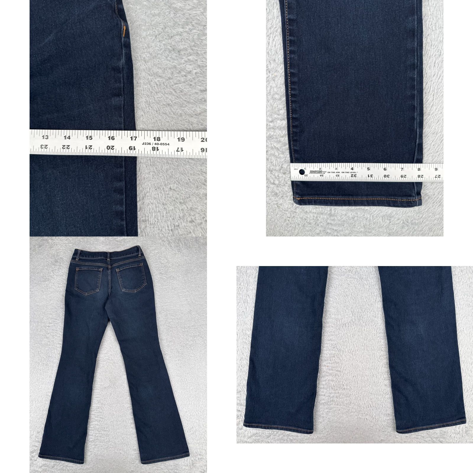 Vintage No Boundaries Jeans Juniors 7 Blue Denim Bootcut Dark Wash 27x30 Cotton Stretch 5-Pocket Womens Regular Size 28" / US 6 / IT 42 - 9 Thumbnail
