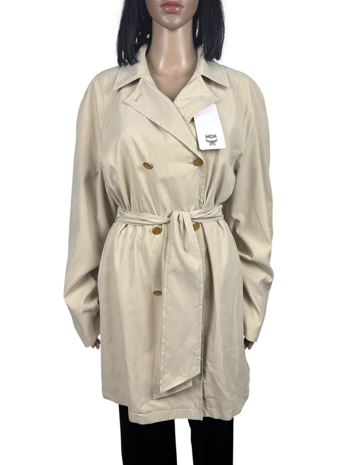 MCM MCM Munich Trench Coat Belted Beige size 44 Size M / US 6-8 / IT 42-44 - 4 Thumbnail