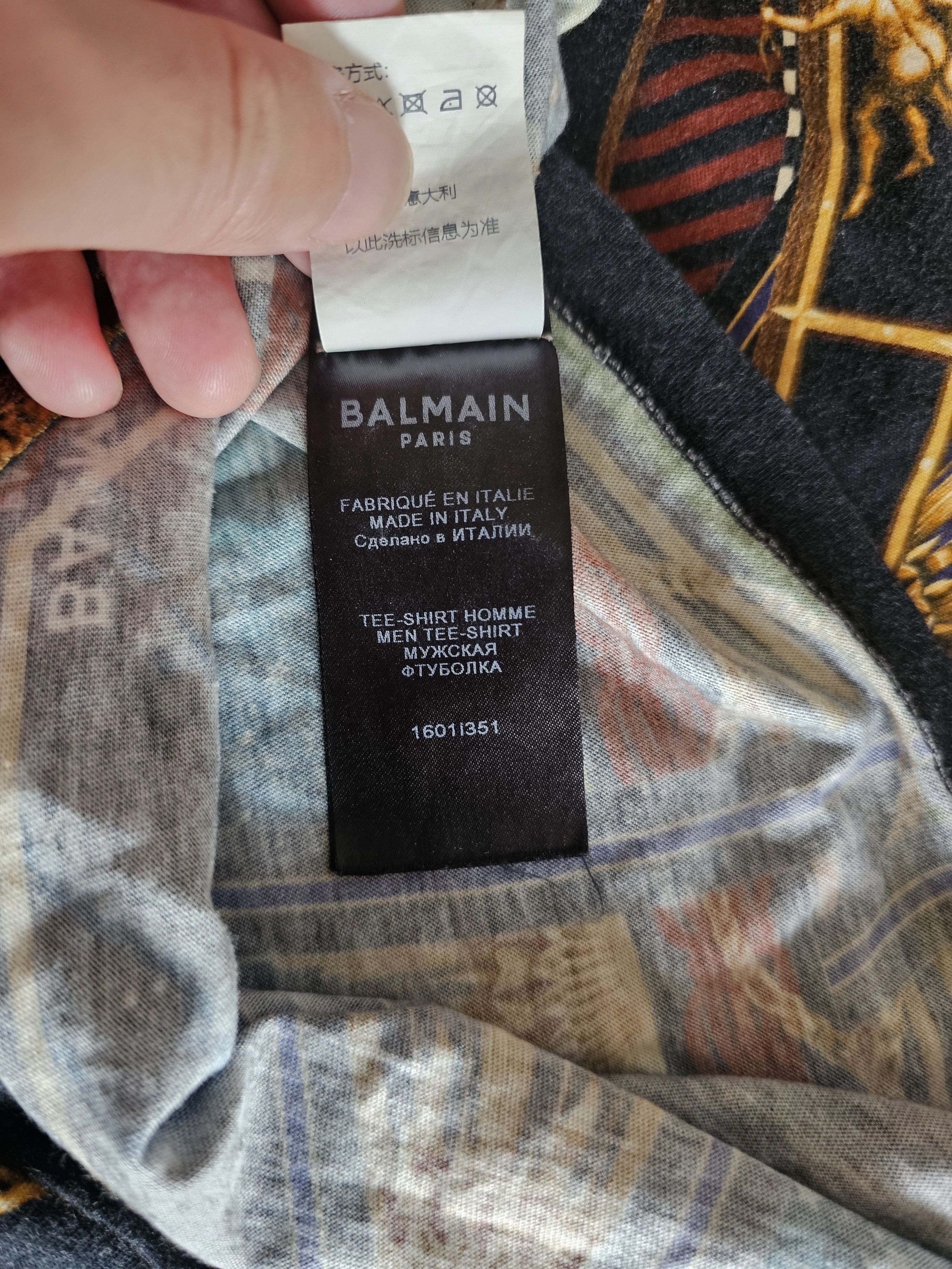 Balmain Balmain Men's Star Equestrian T-shirt Size L Size US L / EU 52-54 / 3 - 7 Thumbnail