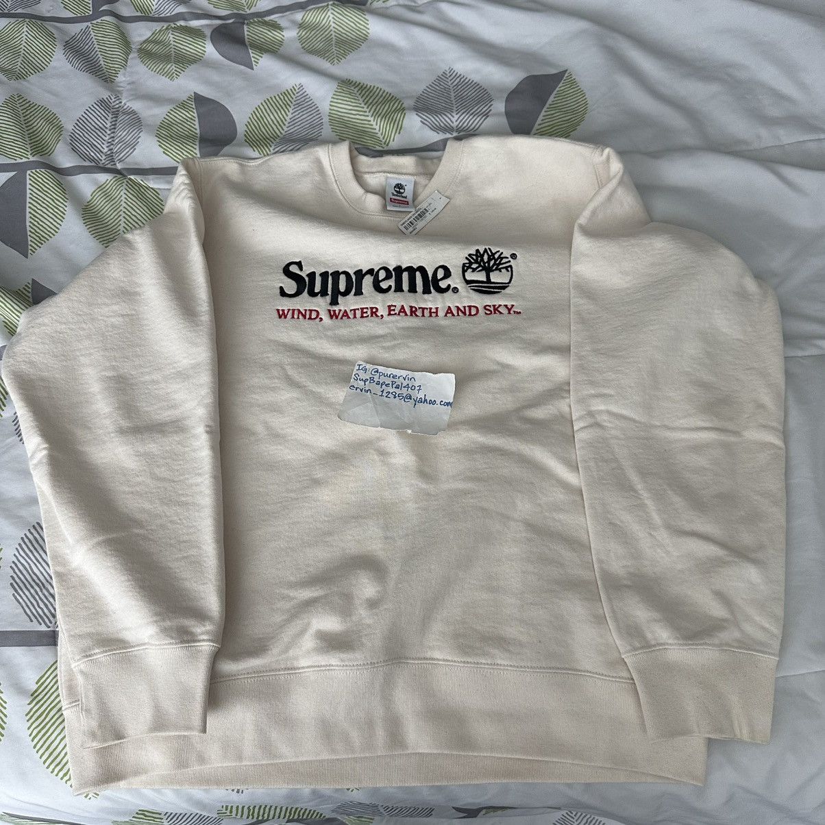 Supreme Timberland Crewneck | Grailed
