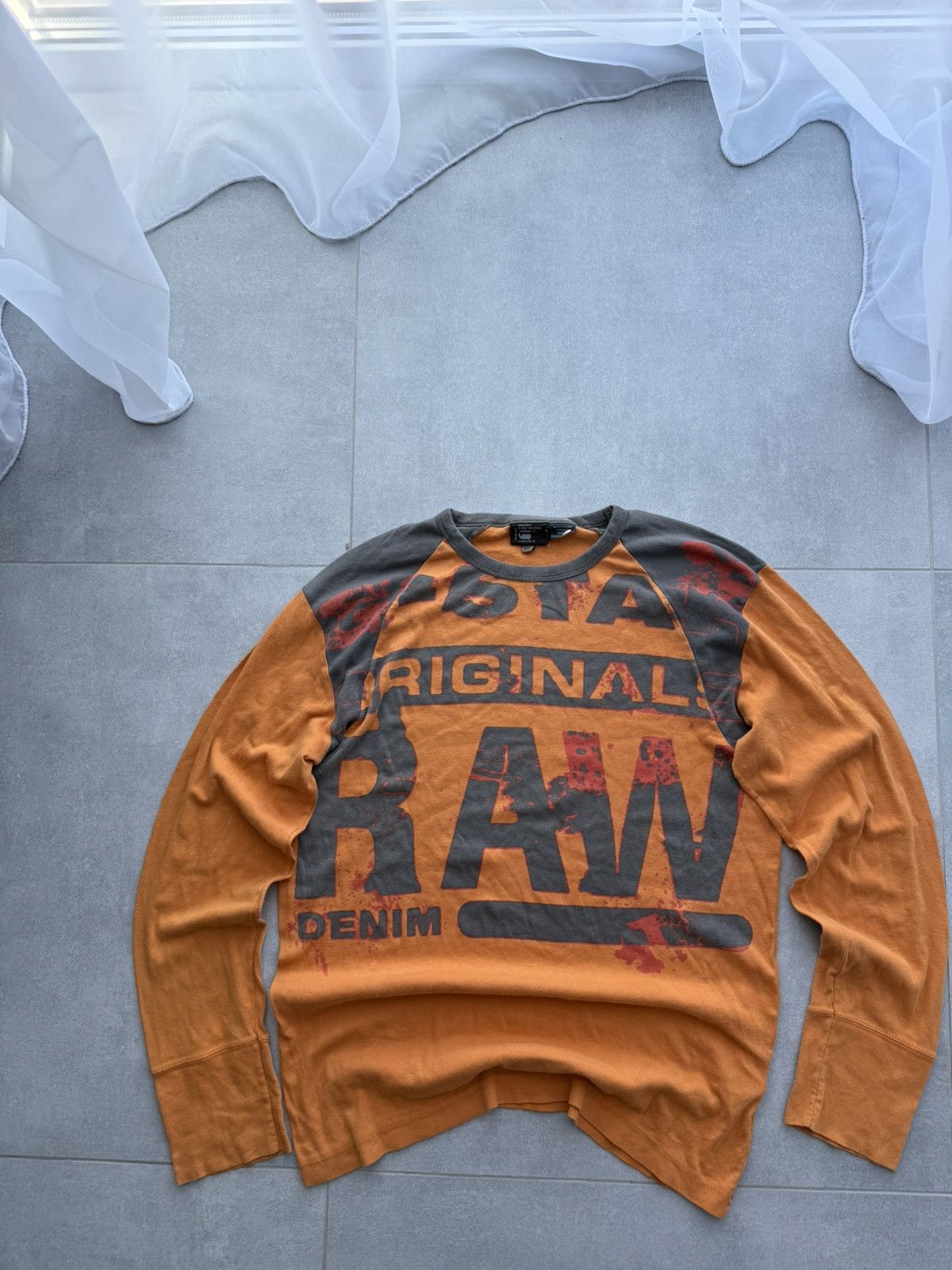 Vintage Avantgarde G star Raw opium y2k long sleeve tee hype