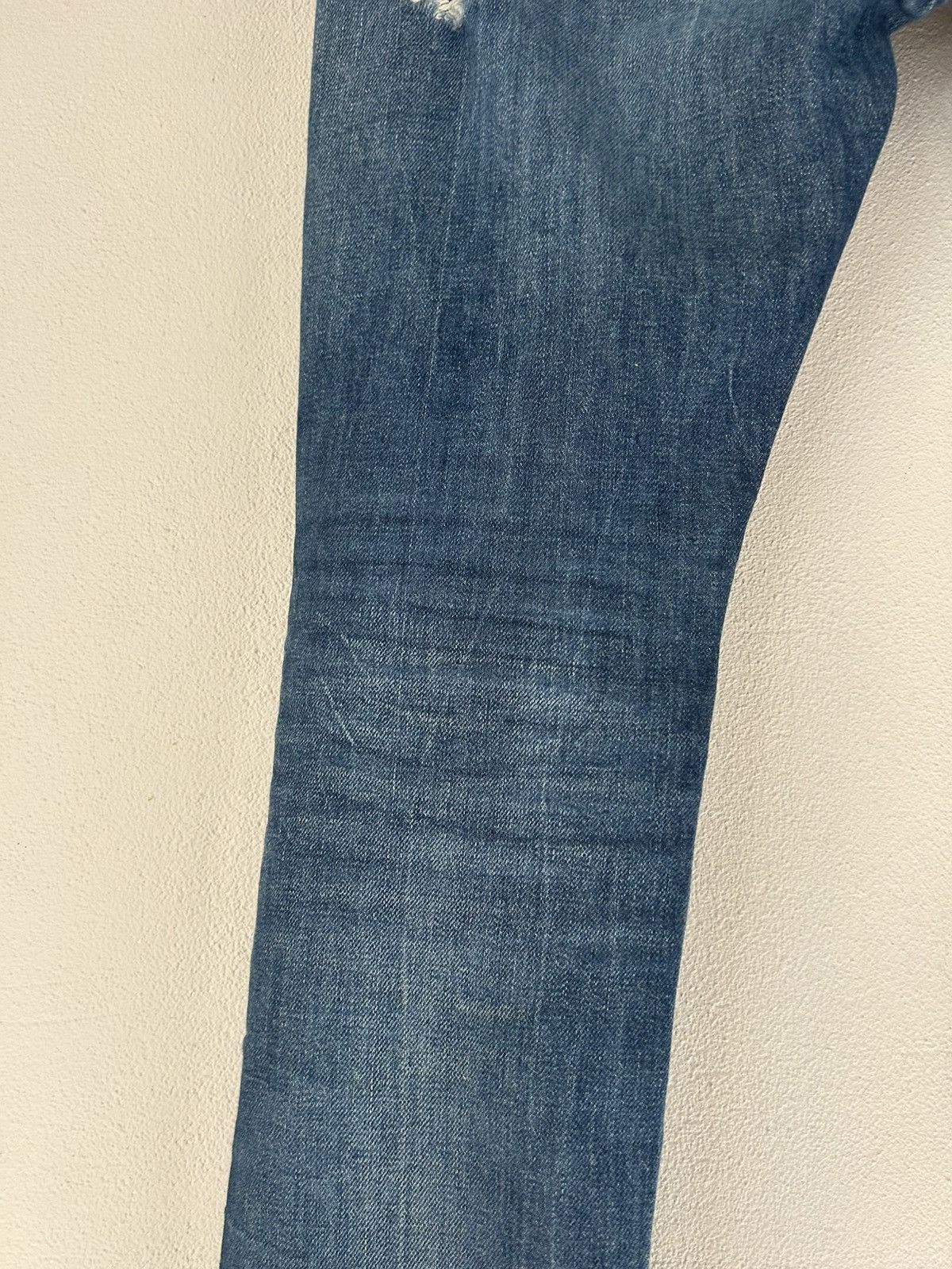 Saint Laurent Paris Saint Laurent Paris Distressed Slim-Fit Jeans Size US 33 - 13 Thumbnail
