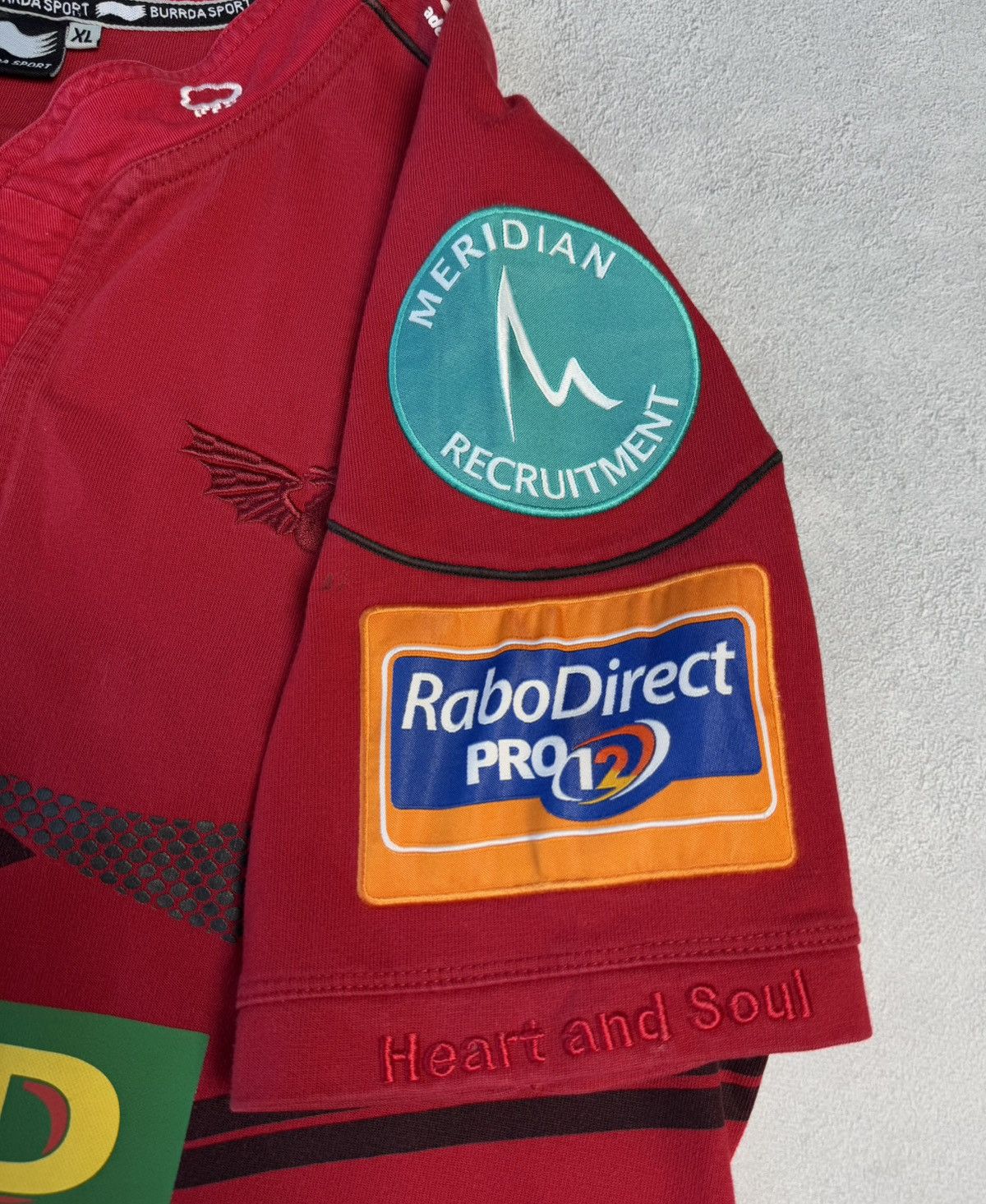 Other Llananelli Scarlets 2011 2012 Rugby Union Home Shirt Jersey Size US XL / EU 56 / 4 - 11 Thumbnail