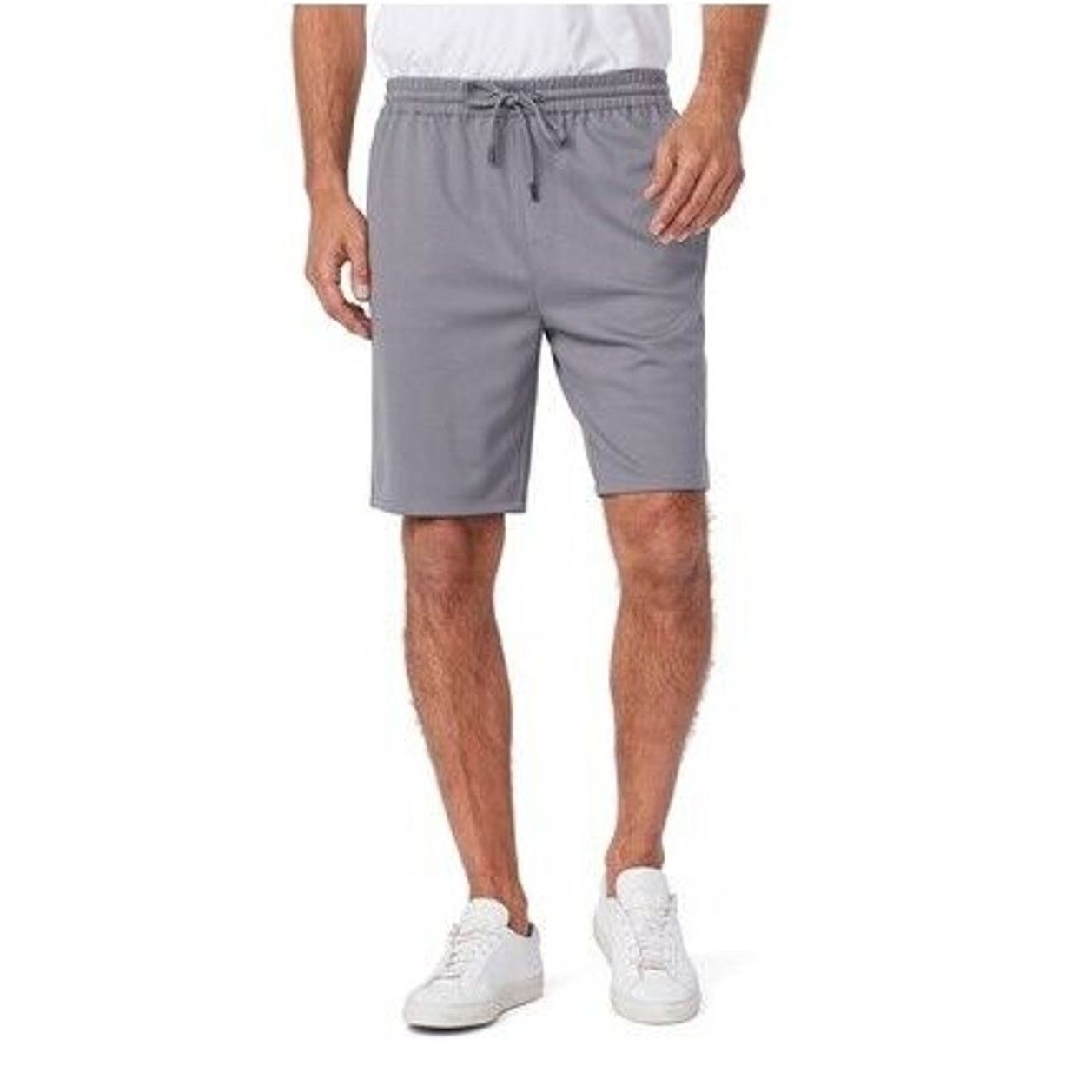 Paige Paige Men's Faded Steel Grey Knit Bodhi Pique Shorts Size M Size US 32 / EU 48 - 1 Thumbnail