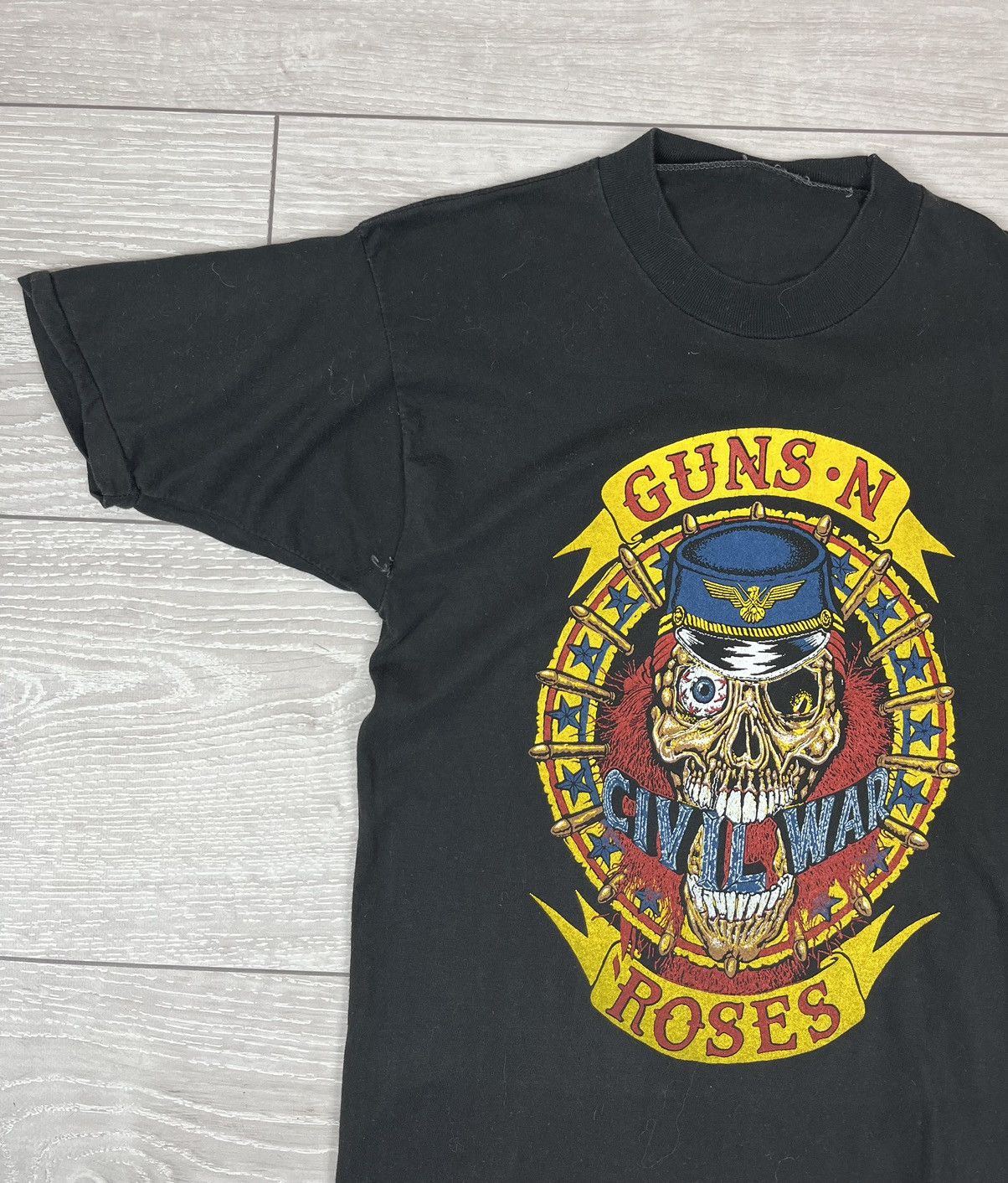 Band Tees Guns N Roses Civil War Vintage 80s Single Stitch T Shirt Size US M / EU 48-50 / 2 - 3 Thumbnail