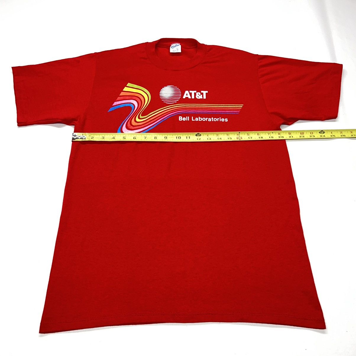 Vintage VTG AT&T Bell Laboratories Tee Shirt Red Single Stitch Size US XL / EU 56 / 4 - 20 Thumbnail