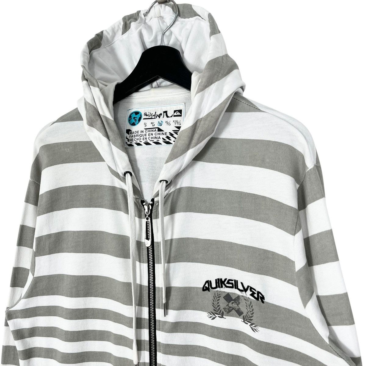 Quiksilver Quicksilver Stripe Zipper Hoodie Jacket Size US M / EU 48-50 / 2 - 4 Thumbnail