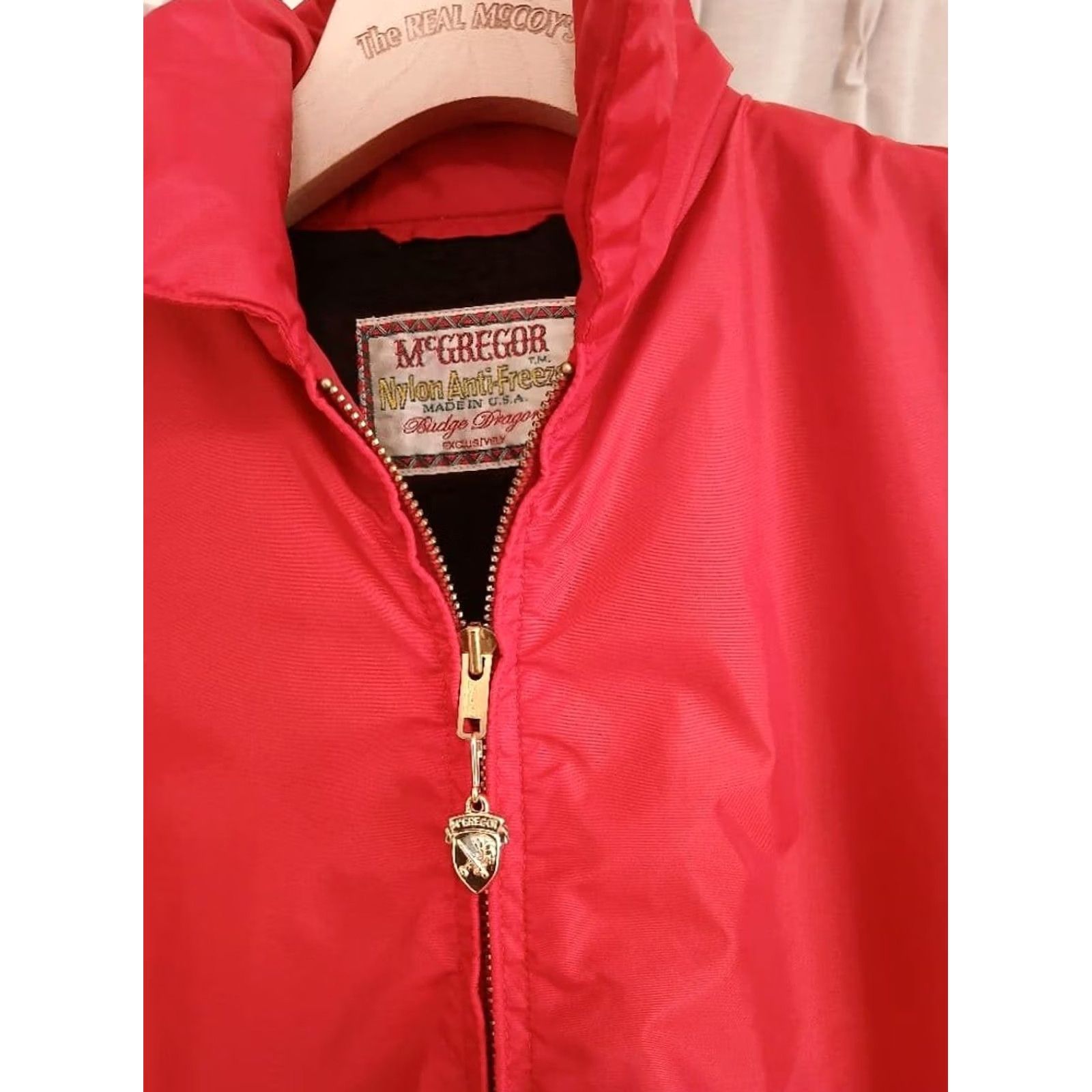 McGregor REAL McCOY'S Red Nylon Jacket Men 38 Size Size US XXS / EU 40 - 3 Thumbnail