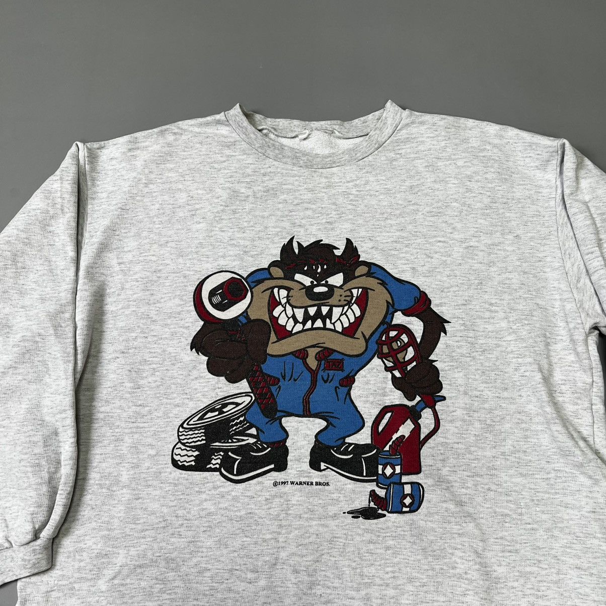 Vintage × Warner Bros Vintage 1997 Taz-Mania Looney Tunes Warner Bros sweatshirt Size US L / EU 52-54 / 3 - 3 Thumbnail