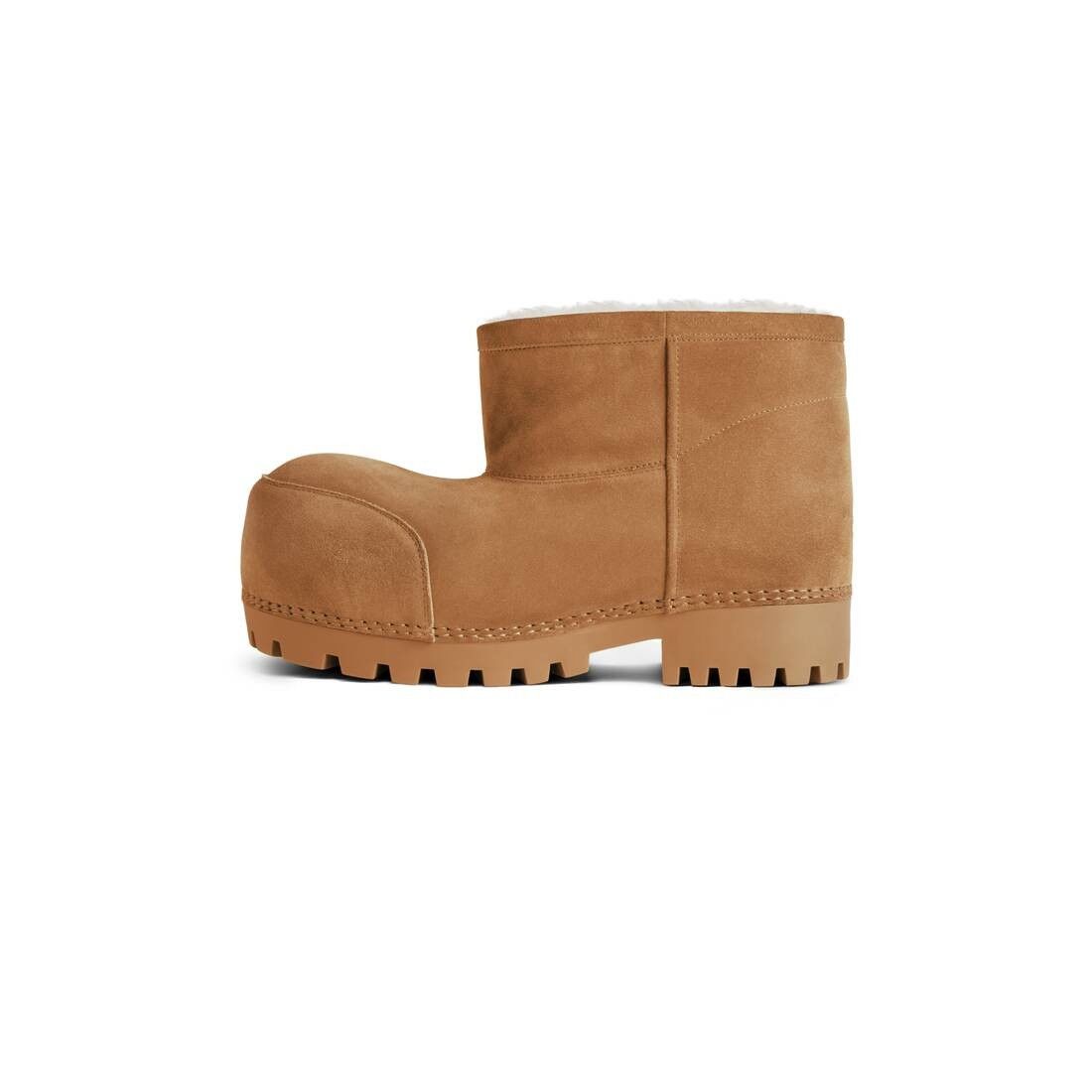 Balenciaga o1w1db11225 Alaska Fur Bootie in Brown Size US 7 / IT 37 - 4 Thumbnail