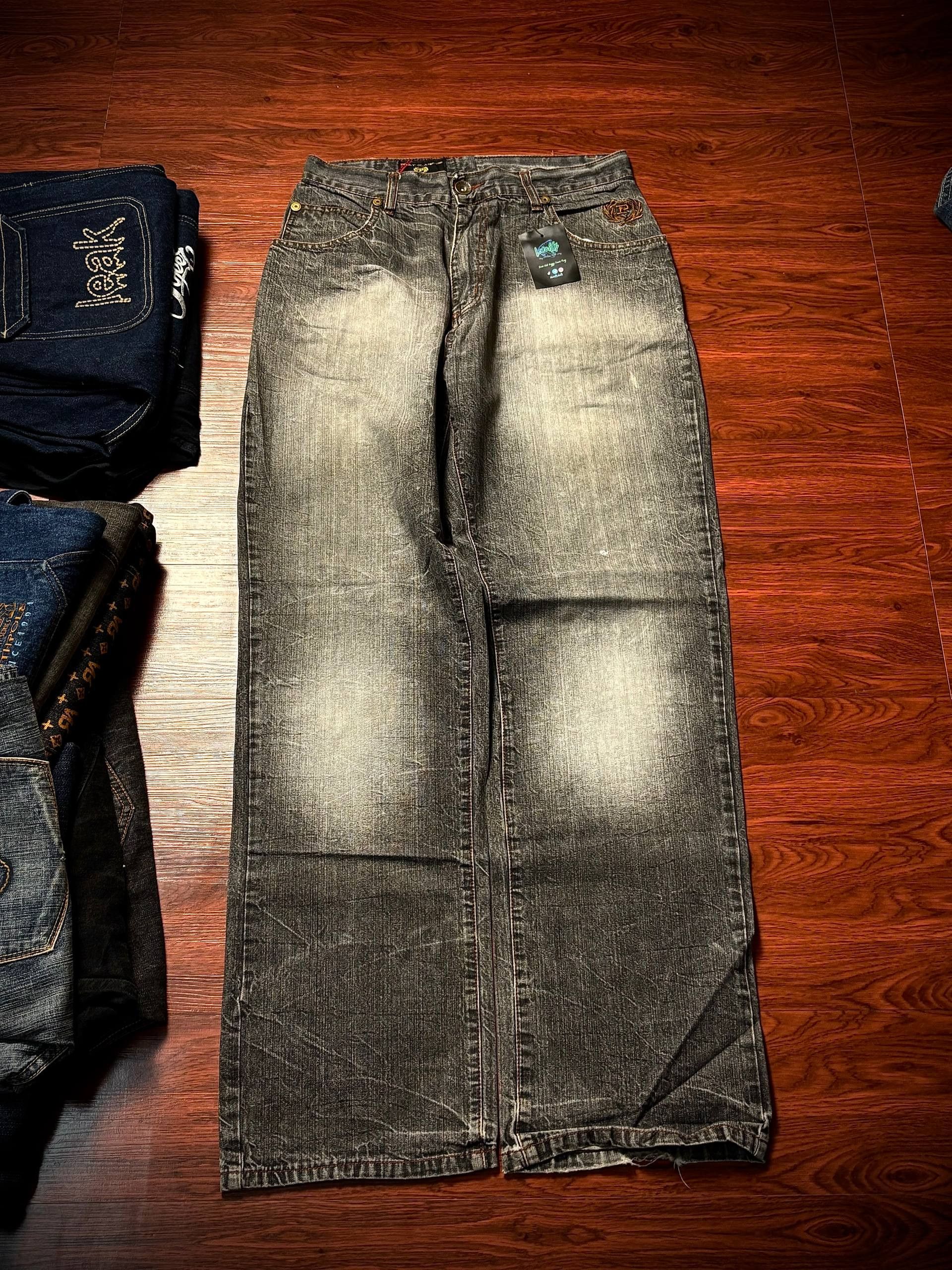 Japanese Brand Vintage Phat Farm x Roca wear Grey Wash Denim Pants Size US 32 / EU 48 - 1 Thumbnail