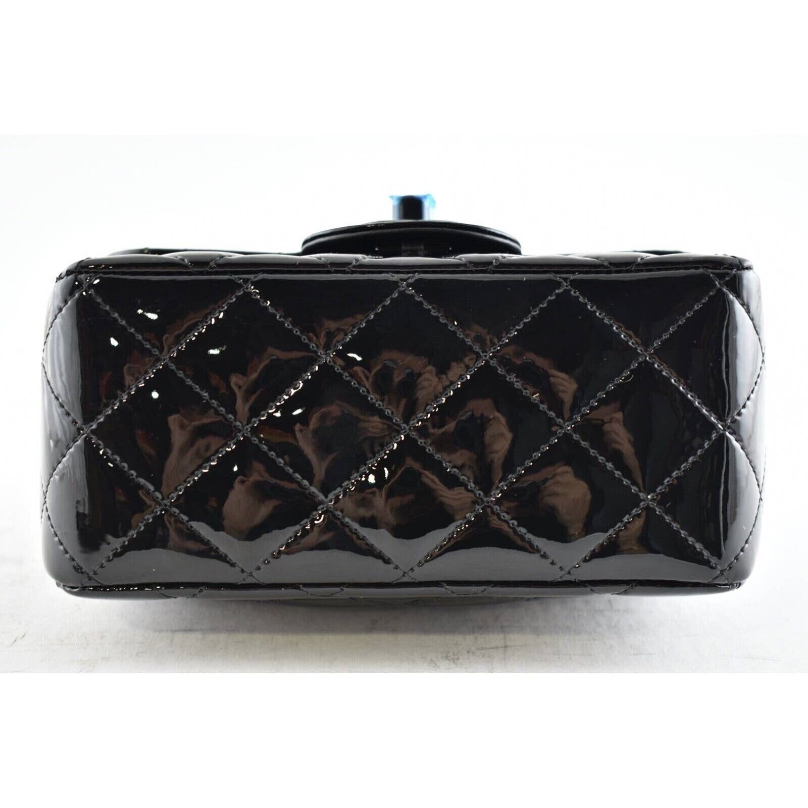 Chanel Chanel 21B So Patent Flap Mini Quilted Chain Crossbody Bag Size ONE SIZE - 12 Thumbnail