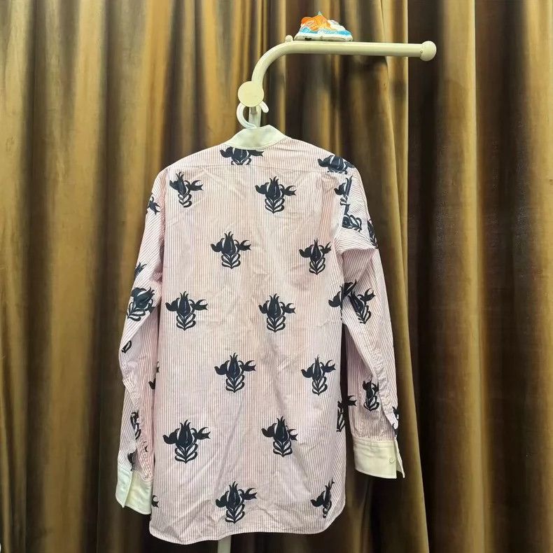 Loewe LOEWE Classic printed asymmetrical silk shirt Size S / US 4 / IT 40 - 5 Thumbnail