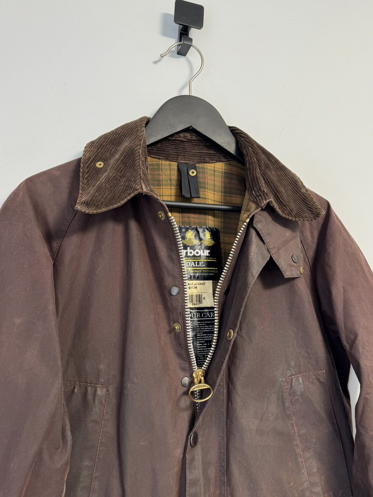 Barbour Vintage Barbour Bedale Wax Jacket Brown C38 England A103 Size US M / EU 48-50 / 2 - 4 Thumbnail