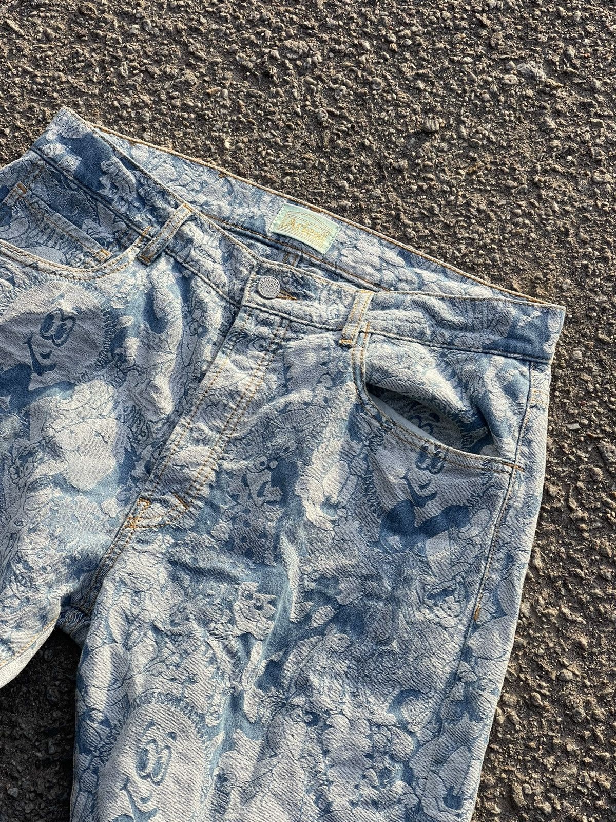 Aries Aries Acid Cartoon print denim jeans blue Size US 32 / EU 48 - 7 Thumbnail
