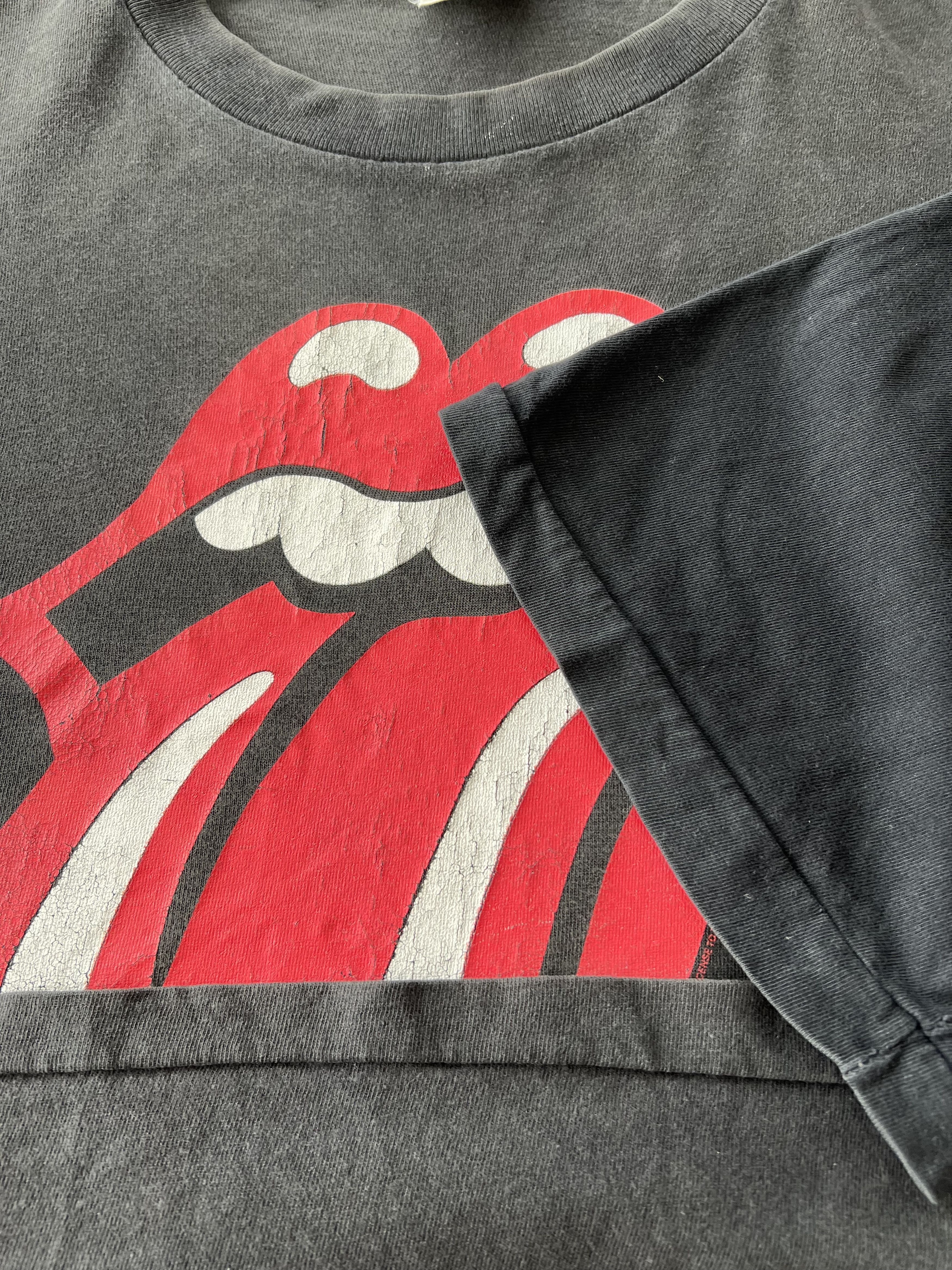 Band Tees Vintage 1995 The Rolling Stones Voodoo Lounge Black T-shirt Size US XL / EU 56 / 4 - 9 Thumbnail