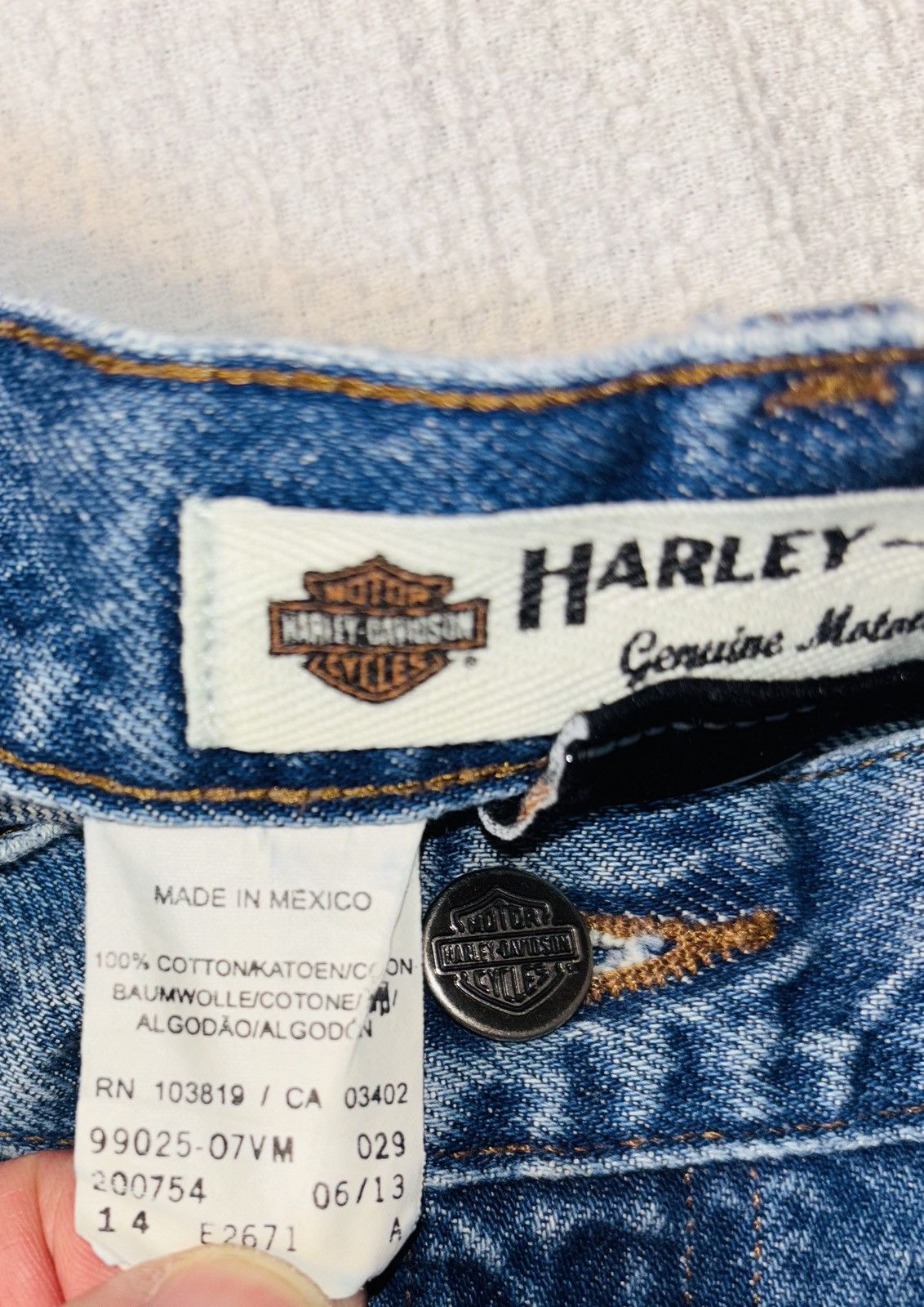 Harley Davidson VTG Harley Davidson Jeans Size US 34 / EU 50 - 6 Thumbnail
