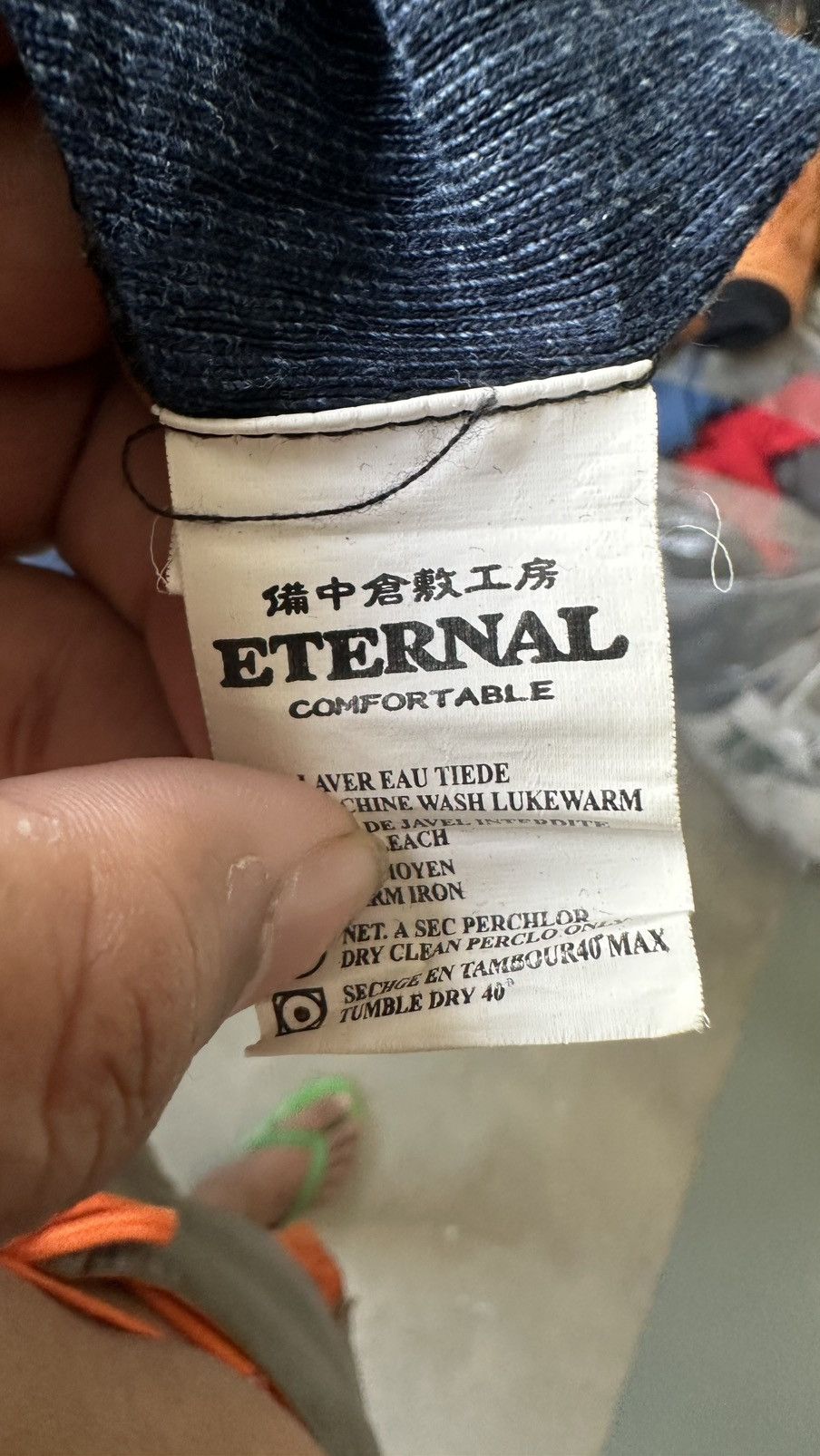Eternal VINTAGE ETERNAL JAPAN BUTTON DENIM LS TEE Size US M / EU 48-50 / 2 - 8 Thumbnail