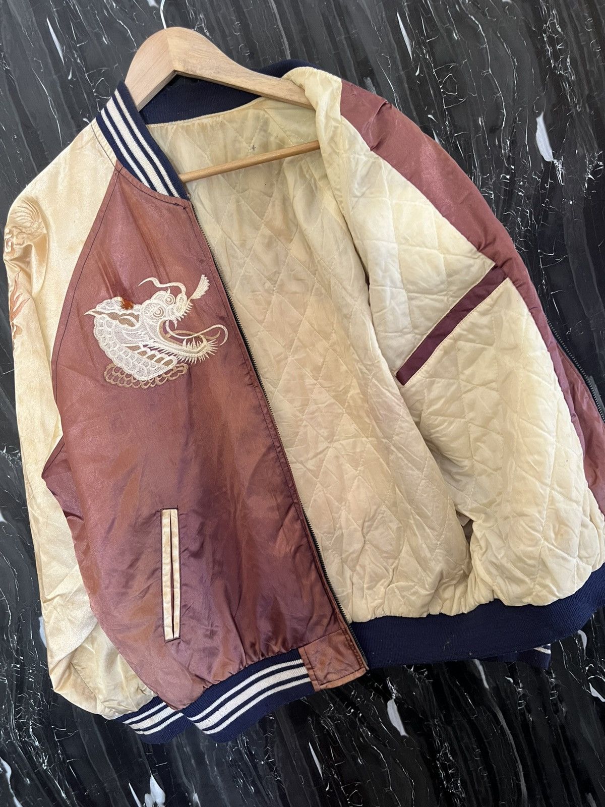 Japanese Brand Vintage Sukajan Souvenir Jacket –Japanese Embroidered Bomber Size US XL / EU 56 / 4 - 6 Thumbnail