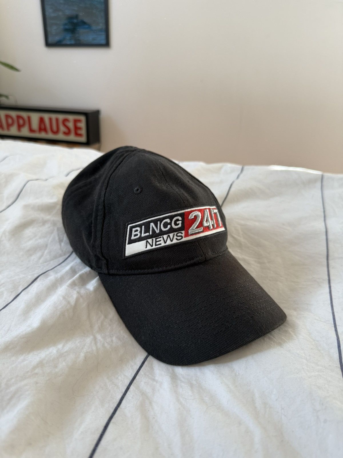 Balenciaga Balenciaga BLNCG 24-7 News Black Hat | Grailed