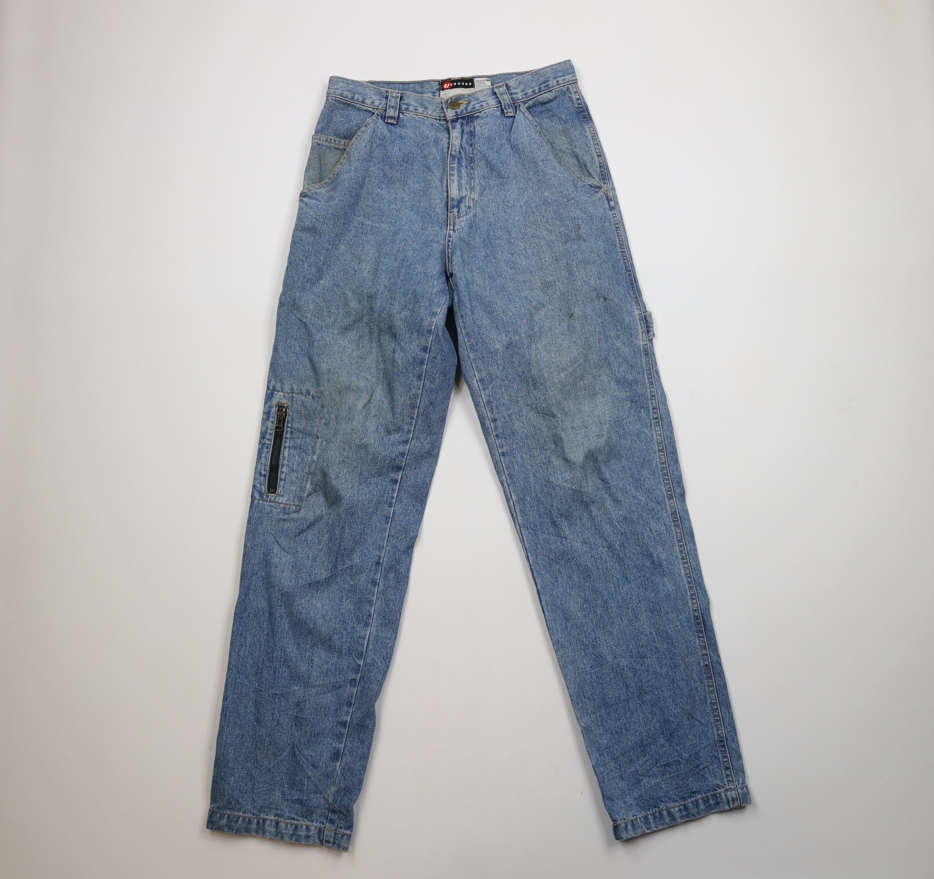Vintage Vintage 90s Y2K Streetwear Baggy Fit Dungaree Denim Jeans Size US 30 / EU 46 - 1 Thumbnail