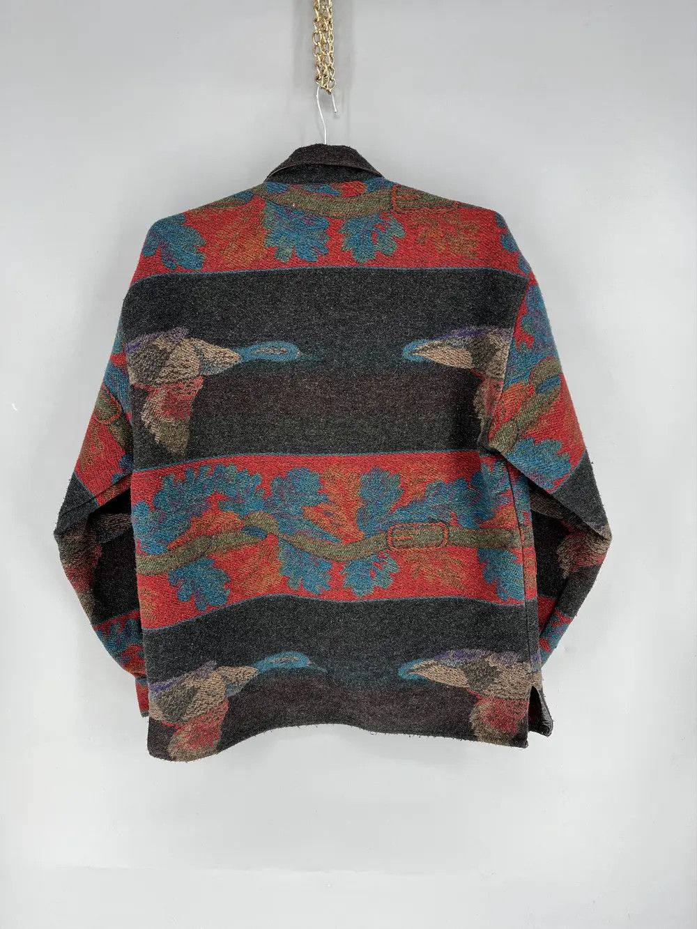 Vintage Vintage Sisley High Grade Western Wear Wool Blanket Jacket Size US M / EU 48-50 / 2 - 9 Thumbnail
