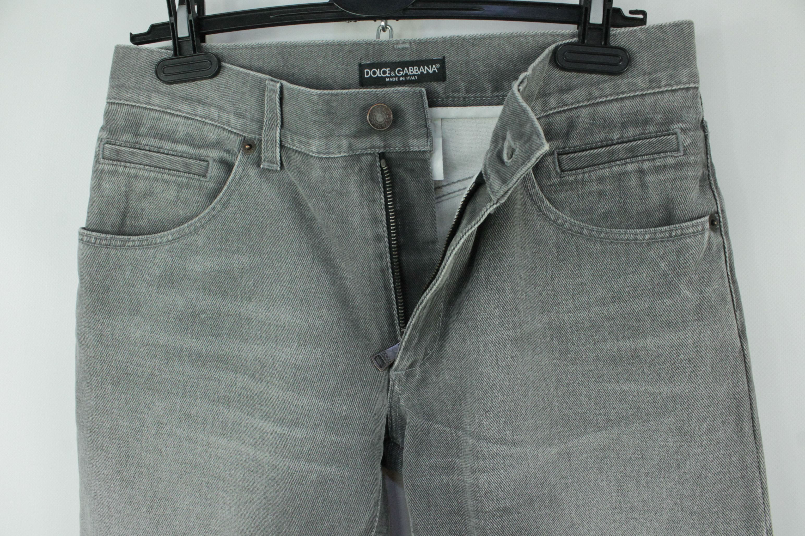 Dolce & Gabbana Dolce & Gabbana Straight Fit Gray Denim Jeans Men's Size US 28 / EU 44 - 3 Thumbnail