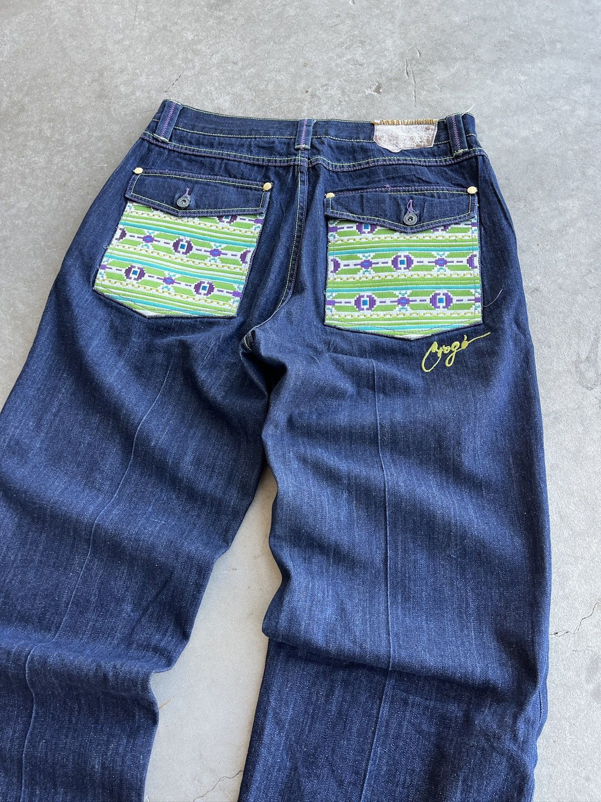 Coogi Vintage 1990s Coogi Embroidered Pocket Jeans (unisex) Size US 36 / EU 52 - 2 Thumbnail