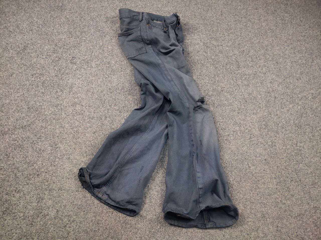 If Six Was Nine Vintage Y2K Japanese GOA LGB If Six Was Nine Flared Jeans Size 29" - 2 Thumbnail