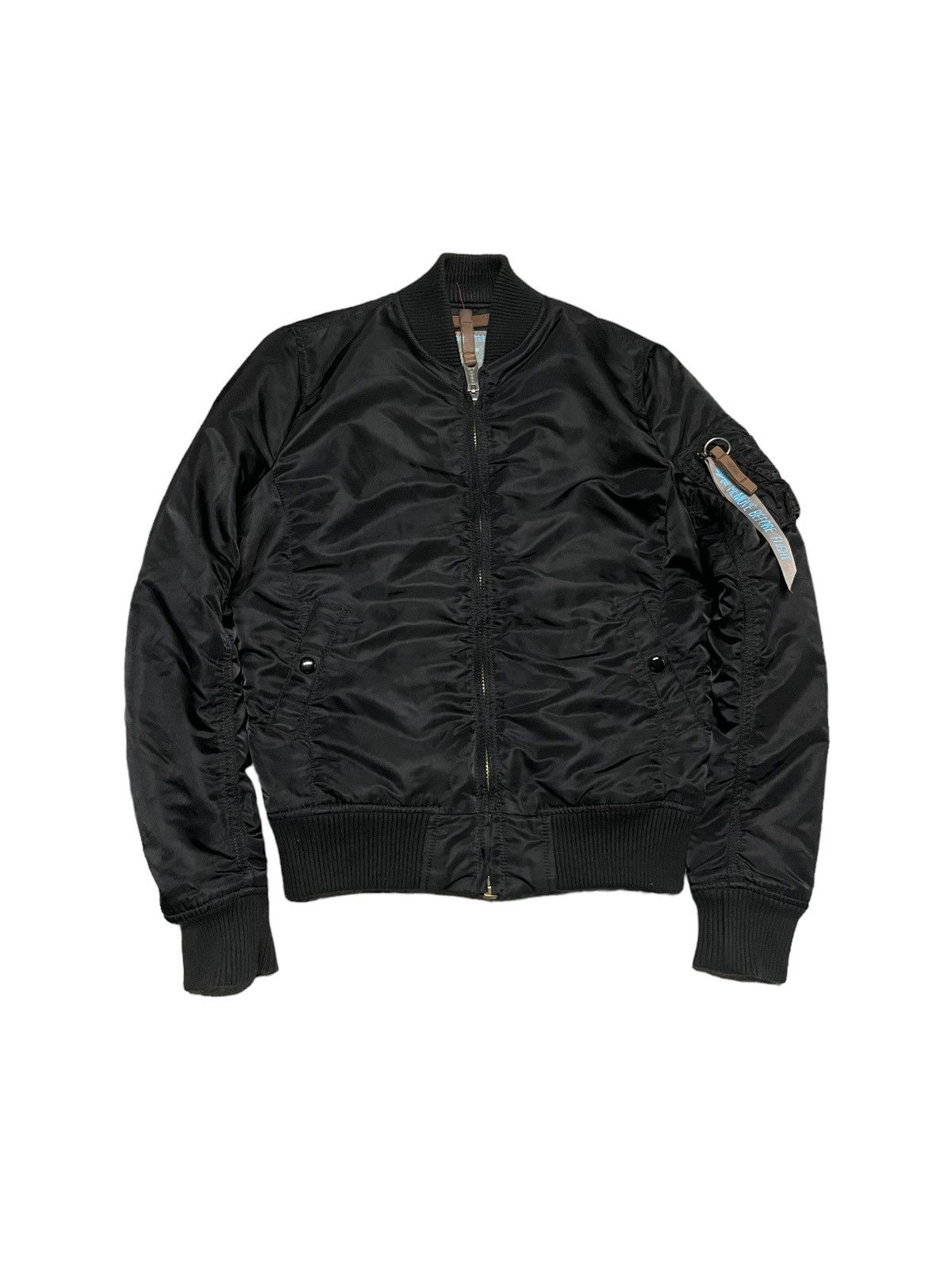 Alpha Industries ALPHA INDUSTRIES Vintage USA Black Nylon Bomber Jacket Size US S / EU 44-46 / 1 - 1 Thumbnail