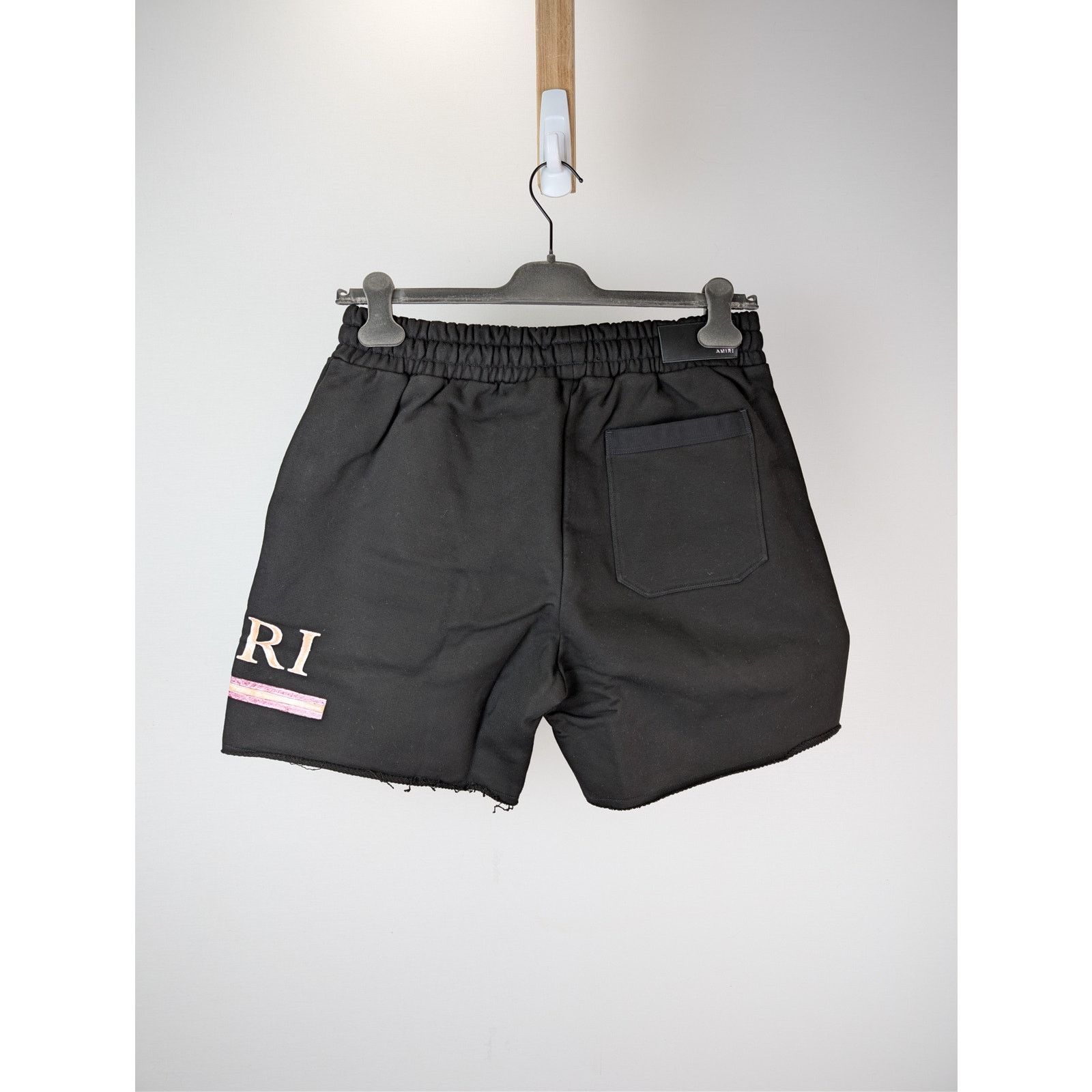 Amiri o1rshd1 MA Watercolor Bar Sweatshort in Black Size US 30 / EU 46 - 16 Thumbnail